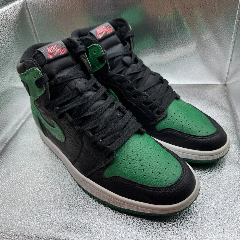 Size 10 Air Jordan 1 Retro OG High Pine Green 2.0 Mens Sneaker Shoe 555088-030